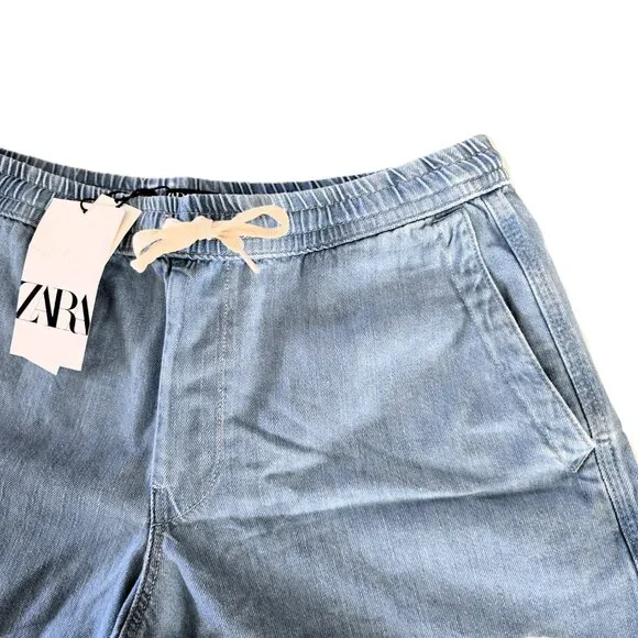 ZARA Denim Shorts - Size Large Men's NWT - Picture 4 of 6